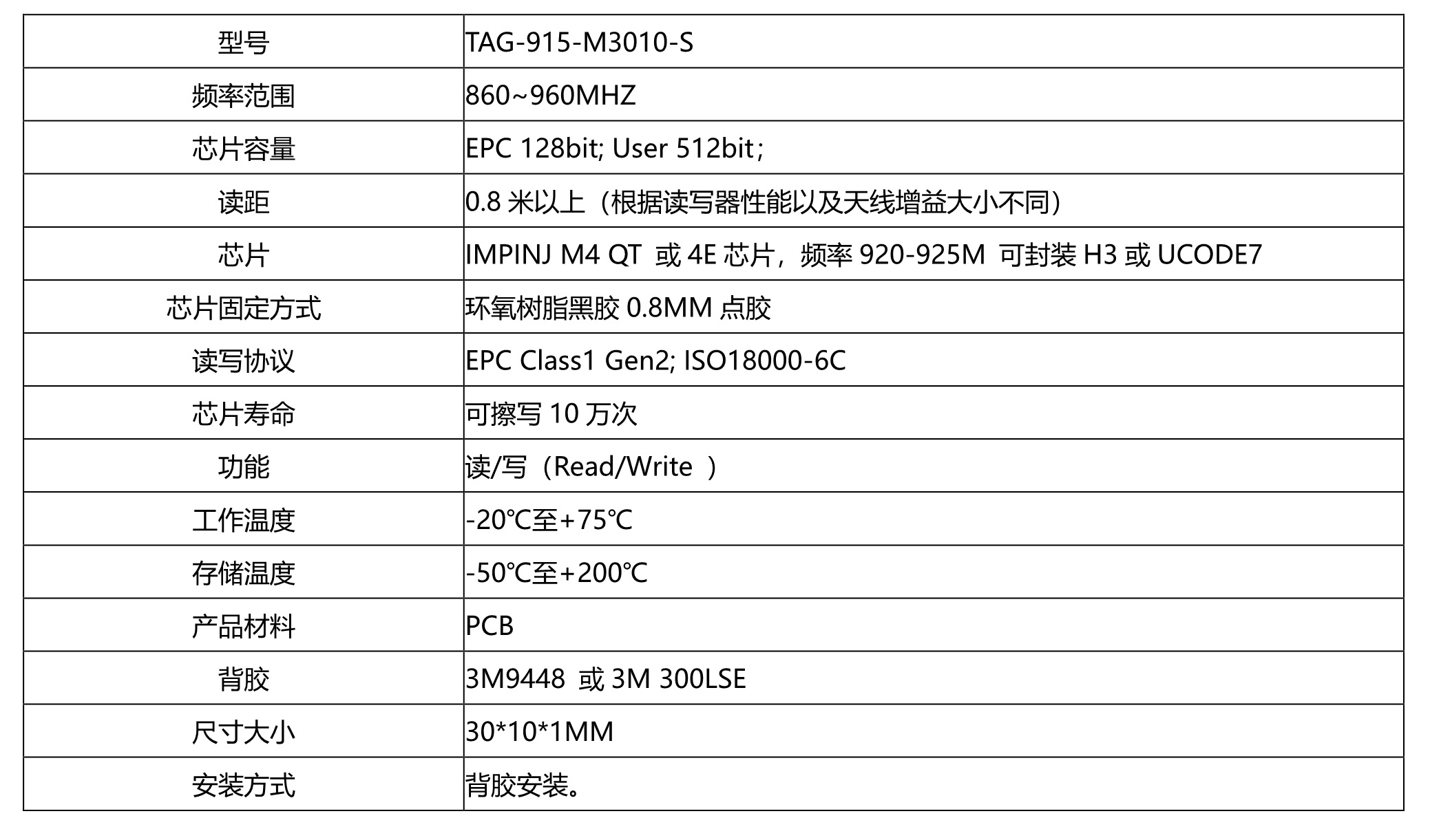 抗金屬RFID標簽 抗金屬RFID標簽
