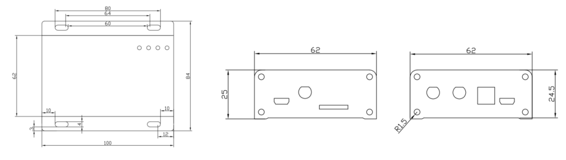 FU-M6-M-4G超高頻rfid讀寫器結(jié)構(gòu)圖