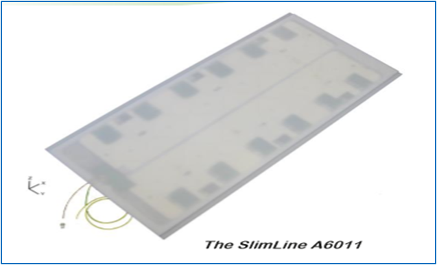 UHF RFID 11dbi 平板圓極化傳送帶超薄天線~A6011